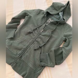 Victoria’s Secret Plush & Lush Ruched Placket Zip Hoodie